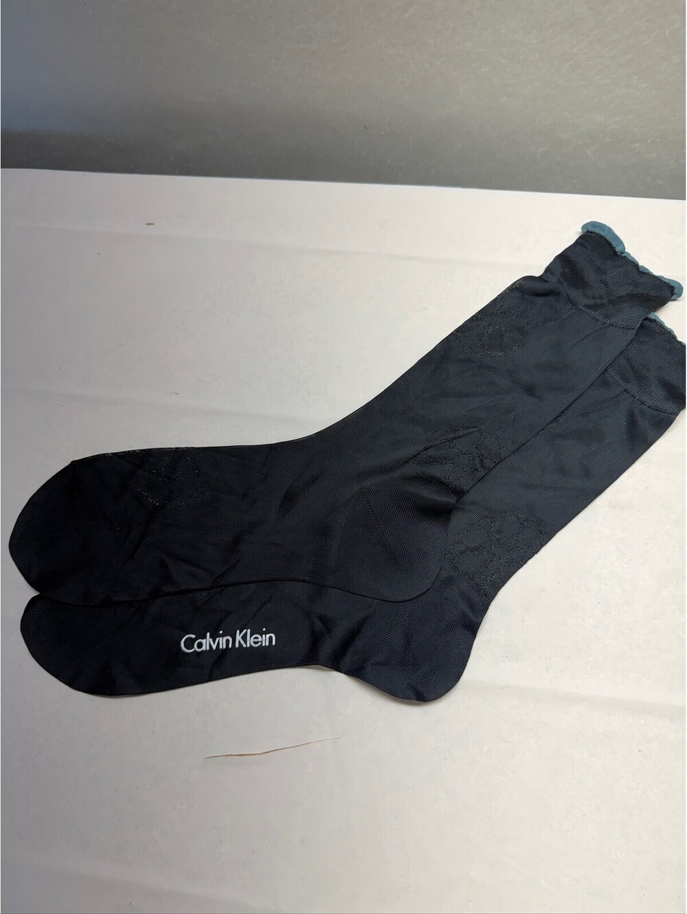 Calvin Klein Men's Black Socks Logo Branding E-7